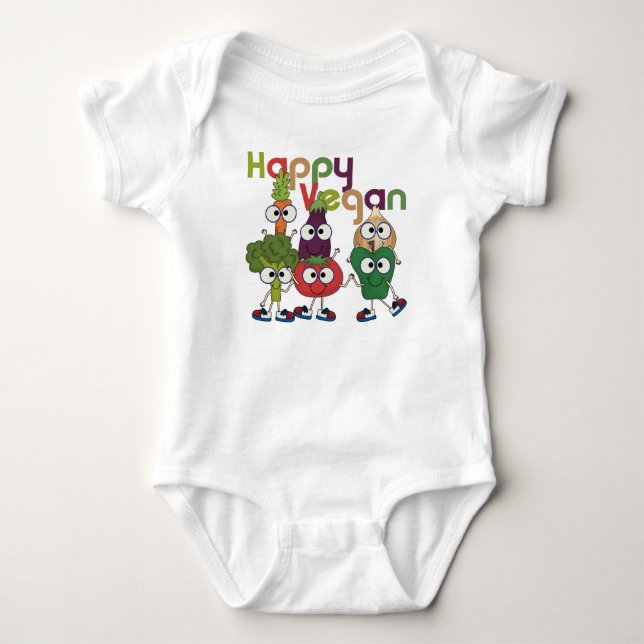 Happy Vegan T-Shirt (Front)