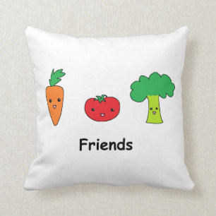 Happy Vegetable Friends Cushion