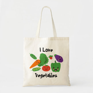 Happy Vegetables Tote Bag