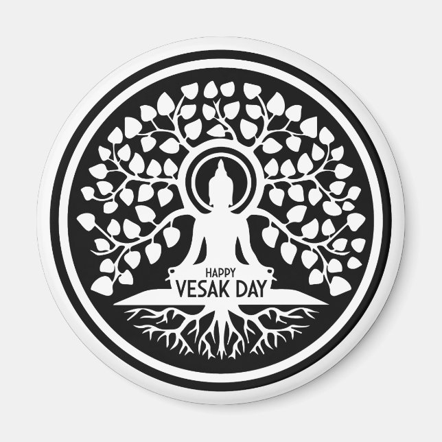 Happy Vesak Day Magnet (Front)