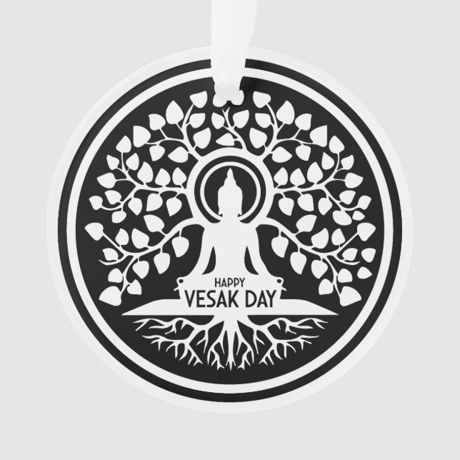 Happy Vesak Day Ornament (Front)