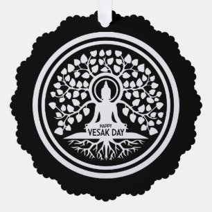 Happy Vesak Day Tree Decoration Card