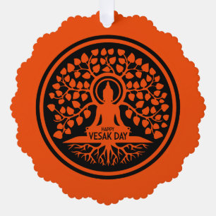 Happy Vesak Day Tree Decoration Card