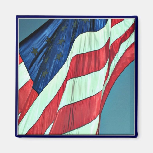 Happy Veterans Day, American Flag - Magnet (Front)
