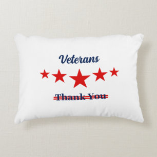 Happy Veterans Day Decorative Cushion