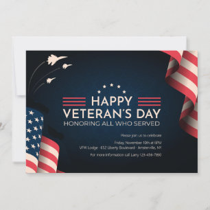 Happy Veteran's Day Invitation