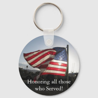 Happy Veterans Day! Key Ring
