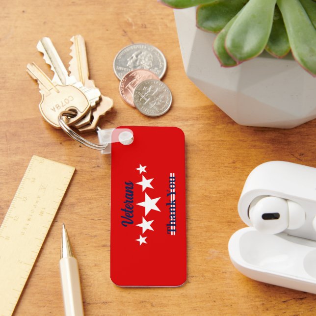 Happy Veterans Day  Key Ring (Desk)