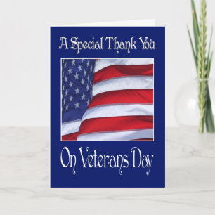 Happy Veterans Day Thank You card