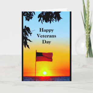 Happy Veterans Day - Thank You For Your Service Card