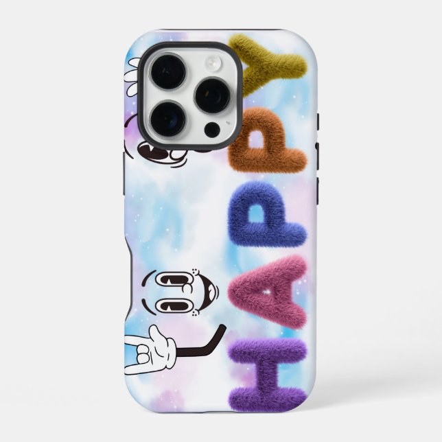 Happy Vibes iPhone Case (Back)
