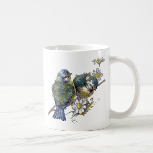 Happy Vintage Birds Coffee Mug (Right)