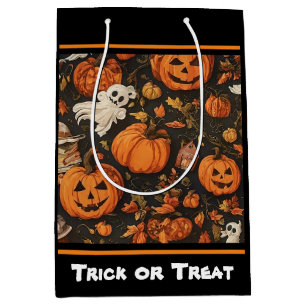 Happy Vintage Halloween Collection Medium Gift Bag