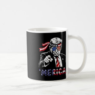 Happy Vintage Trump 4th Of July Patriotic merica A Coffee Mug