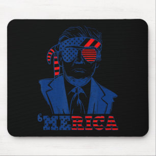 Happy Vintage Trump 4th Of July Patriotic merica A Mouse Pad