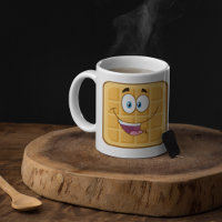Happy Waffle Kawaii Smiling Breakfast Food