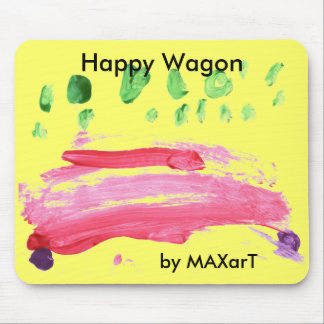 "Happy Wagon" by MAXarT Mouse Pad