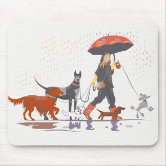 Happy walk mouse pad