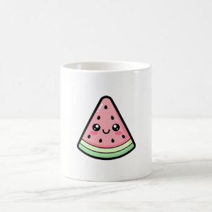 Happy Watermelon – Cute Kawaii Illustration Coffee Mug