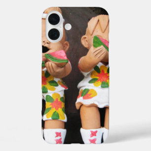 Happy Watermelon Friends iPhone 16 Plus Case