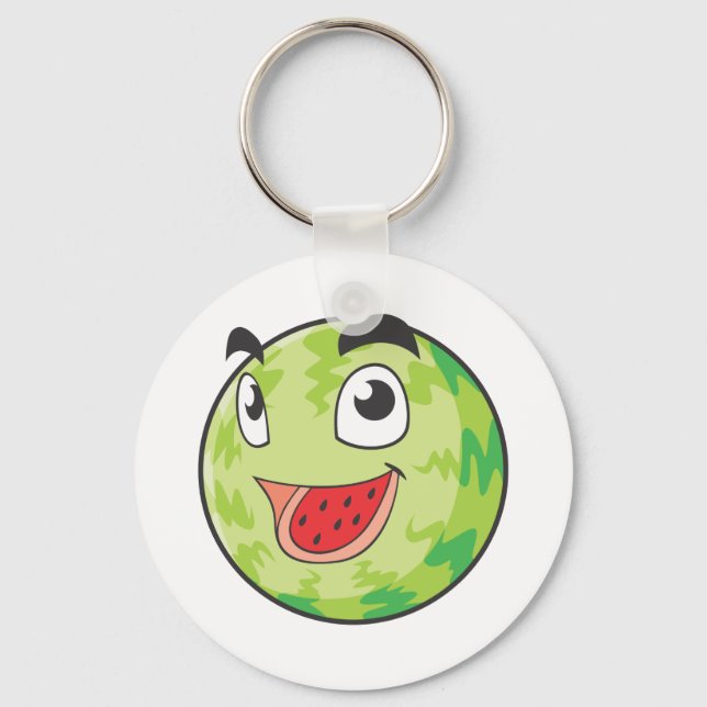 Happy Watermelon Fruit Key Ring (Front)