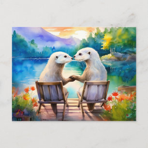 Happy we have each Otter Postcard
