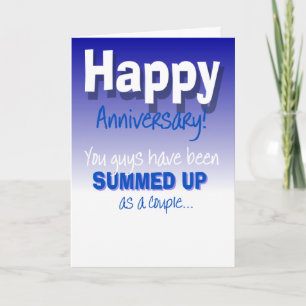 Happy wedding anniversary card