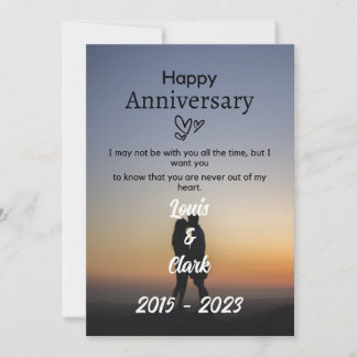 Happy Wedding Anniversary Greeting Card