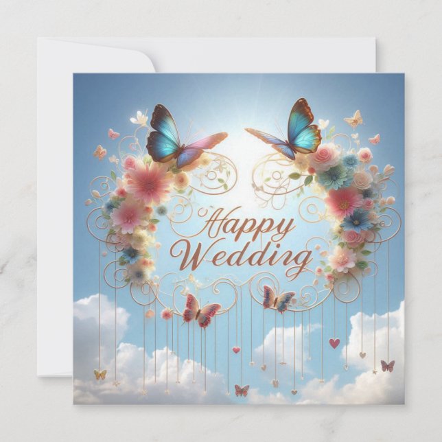 Happy Wedding Greeting Cards  (Front)