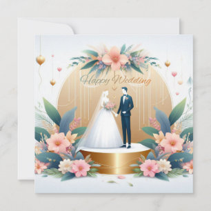 Happy Wedding Greeting Cards 