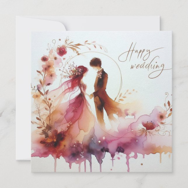 Happy Wedding Greeting Cards  (Front)
