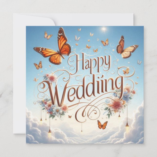 Happy Wedding Greeting Cards  (Front)
