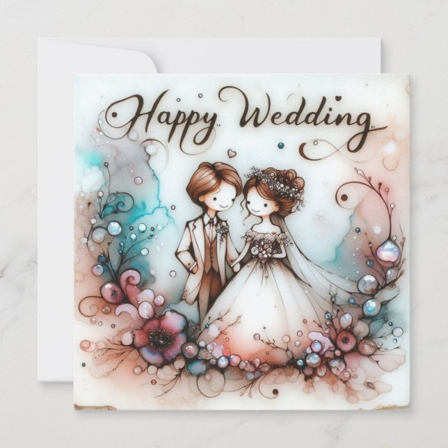 Happy Wedding Greeting cards  (Front)
