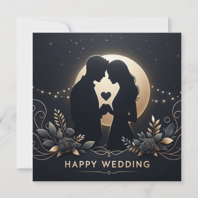Happy Wedding Greetings Cards (Front)