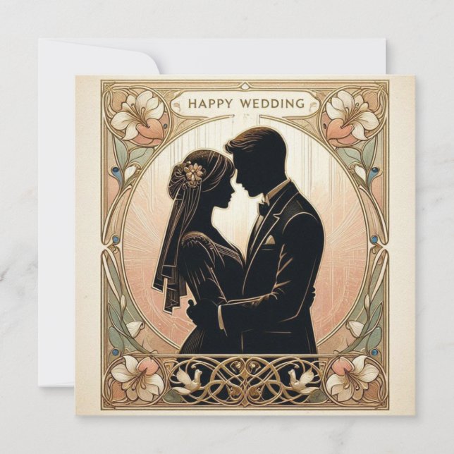 Happy wedding Greetings Cards (Front)