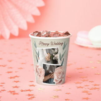 Happy Wedding  Paper Cups