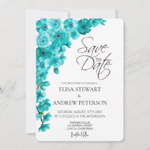 Happy Wedding Romantic Floral Wedding Invitation