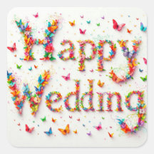 Happy Wedding Sticker