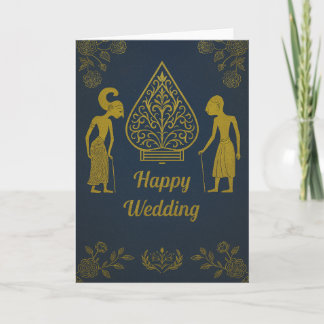 Happy Wedding Wayang CULTURE  Card