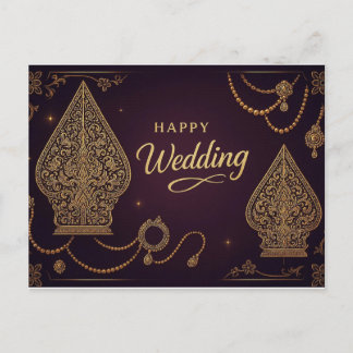 Happy Wedding Wayang CULTURE Cards 