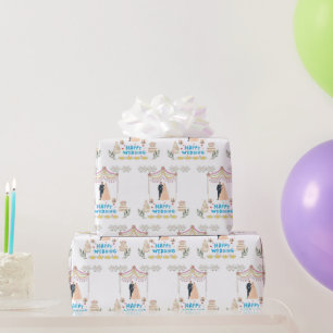 Happy Wedding Wrapping Paper – White Wedding Gift