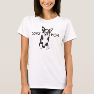 Happy Welsh Corgi Pembroke  - CORGI Mum T-Shirt