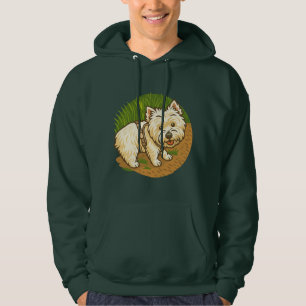 Happy Westie on Nature Trail Hoodie