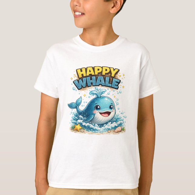 Happy Whale T-Shirt (Front)
