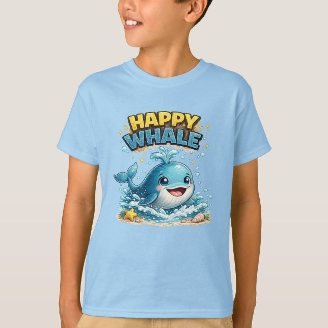 Happy Whale T-Shirt (Front)