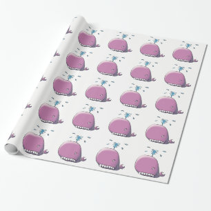 Happy Whale Wrapping Paper