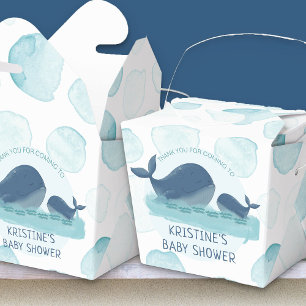 Happy Whales Ocean Bubbles Baby Shower Favour Box