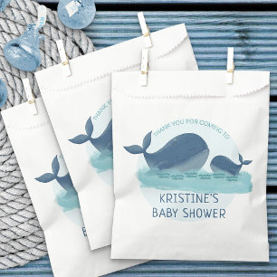 Happy Whales Ocean Themed Baby Shower Favour Bag