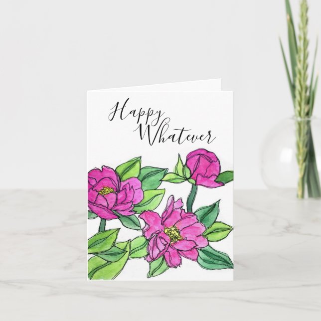 Happy Whatever Greeting Card (Front)