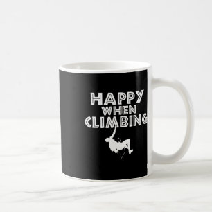Happy When Climbing Tree Rock Climber  Coffee Mug